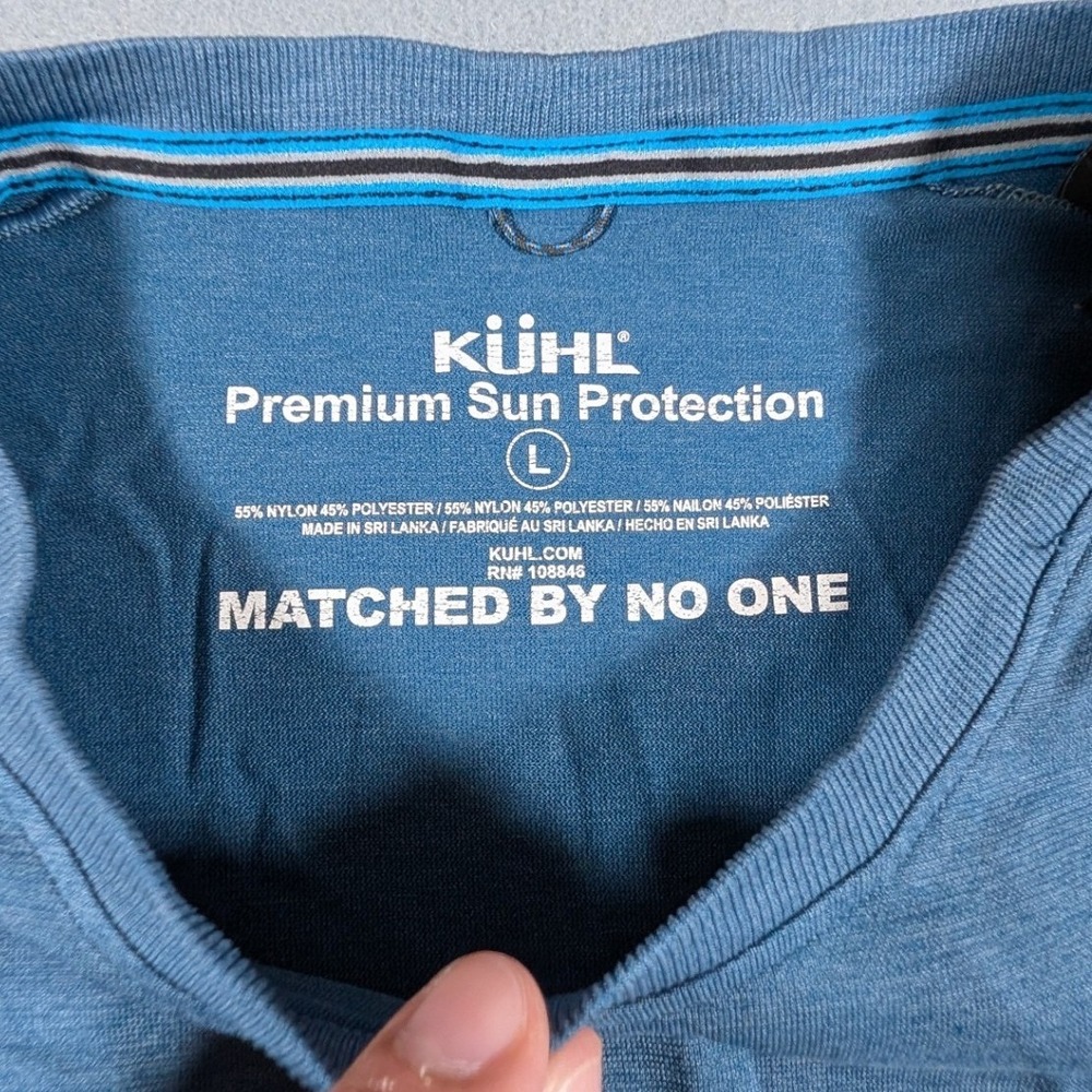 Kuhl Performance Shirt Mens Size Large Sun Protection Short Sleeve Hiking Tee - Picture 3 of 6